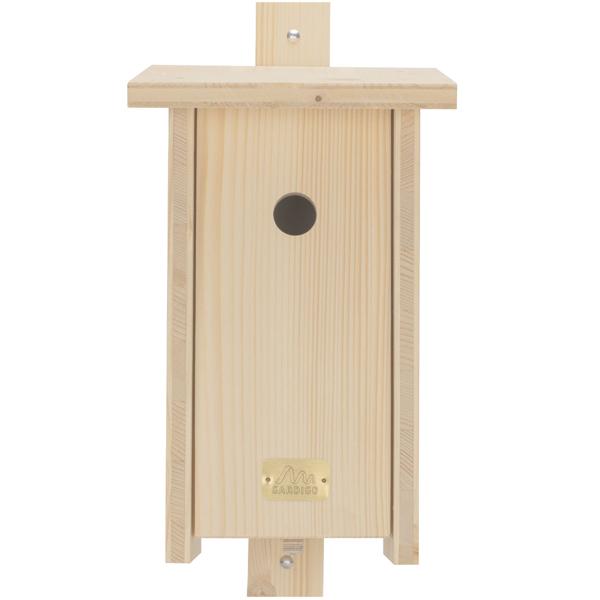 2er Nistkasten-Bausatz Fichtenholz - Sicherer Brutplatz Garten, wetterfest & extra tief - Meisenarten - 15mm Wände - Einfache Reinigung - Made in Germany