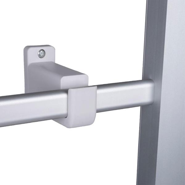 Elektrischer Handtuchtrockner aus Aluminium, weiss, 100 Watt, mit 6 Heizstäben, Inklusive Fussstütze und Wandhalterung, für wohlige wärme