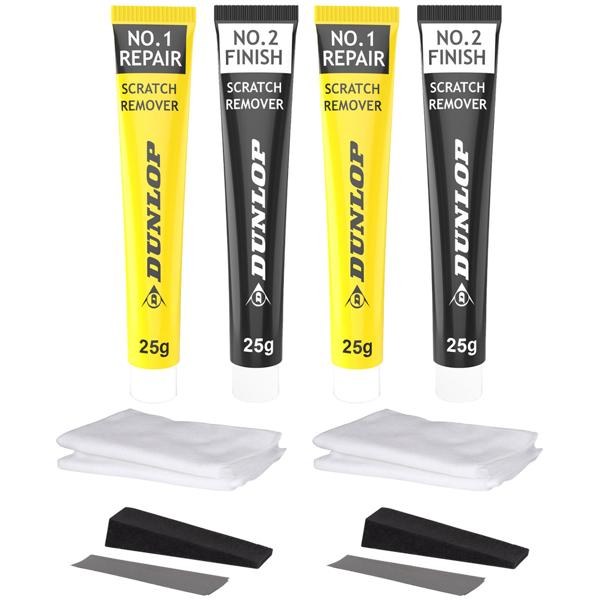 2er-Set Lack Reparatur Set für Metallic-Glanzlack - Kratzer, Unebenheiten, Steinschläge mühelos füllen & versiegeln - Autos, Motorräder, Boote, Wohnwagen