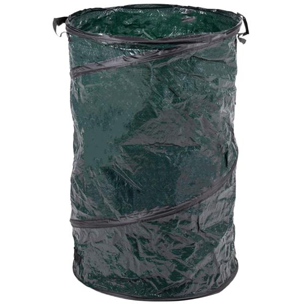 3er-Set Gartenabfallsäcke - Rasenschnitt & Gartenabfälle mühelos entsorgen - Ø 45x75 cm, robust, Tragegriffe, platzsparend faltbar