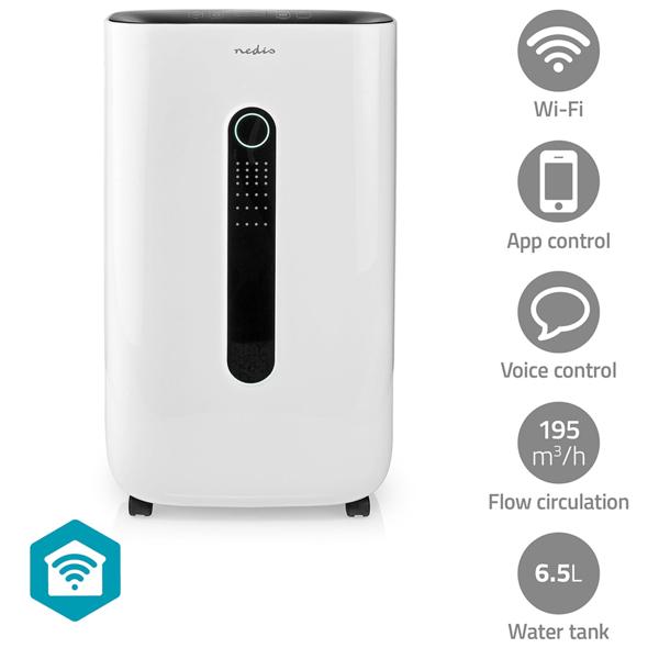5 in 1 SmartLife Luftentfeuchter, 5 Betriebsmodi, 20 l/Tag, Beugt Schimmelbildung vor, optimales Raumklima, 6,5 l Wassertank, per App bedienbar