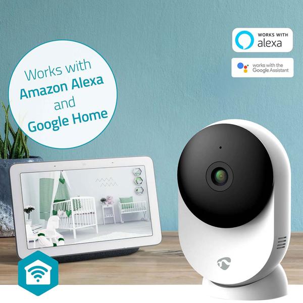 2er-Set SmartLife Full-HD WLAN Innenkamera, Geräusch- & Bewegungserkennung: Nachtsicht, App-Steuerung, weiss/schwarz, für optimale Sicherheit