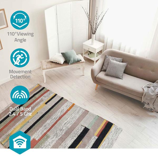 2er-Set SmartLife Full-HD WLAN Innenkamera, Geräusch- & Bewegungserkennung: Nachtsicht, App-Steuerung, weiss/schwarz, für optimale Sicherheit