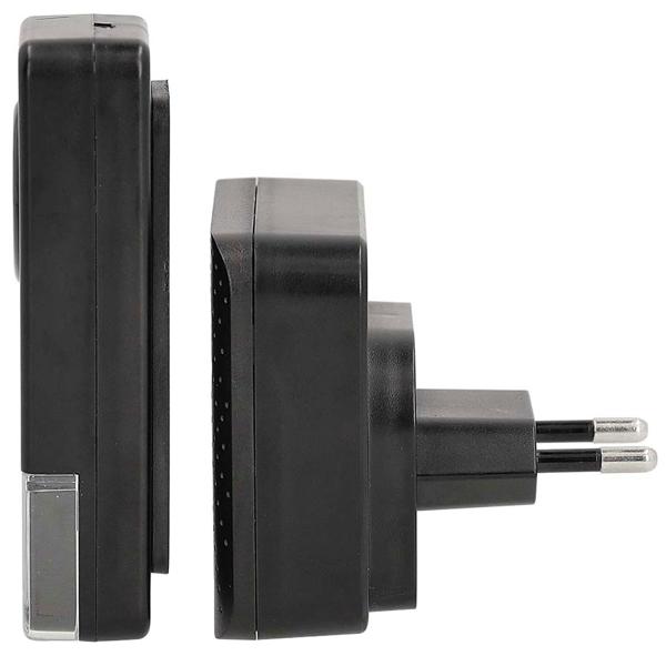 Kabelloses Türklingel-Set mit 58 Melodien, schwarz – IP55 wetterfest, LED Lichtsignal, einfache Installation & grosse Reichweite