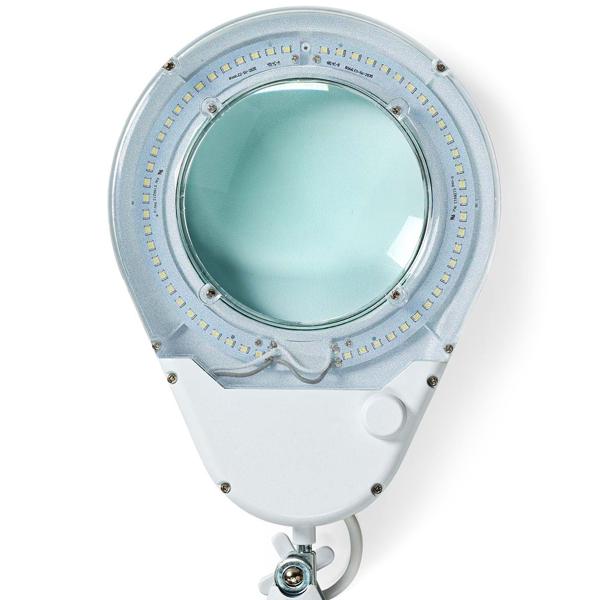 Helle LED-Lupenleuchte, 685 Lumen, 1,75x Vergrößerung, Gelenkarm – 9W, 56 SMD LEDs, weiss, für Lesen, Handwerk & mehr