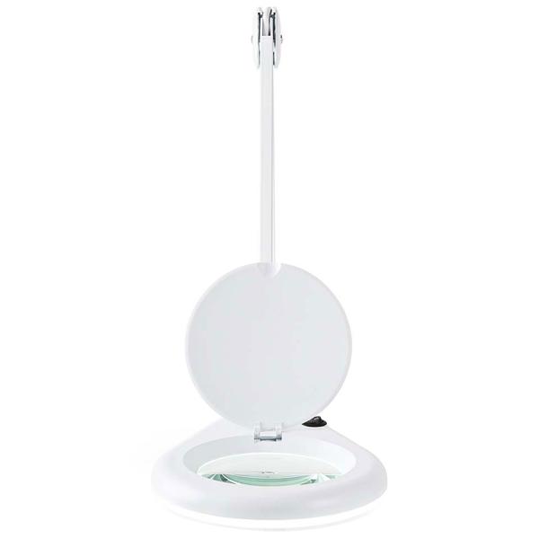 Helle LED-Lupenleuchte, 685 Lumen, 1,75x Vergrößerung, Gelenkarm – 9W, 56 SMD LEDs, weiss, für Lesen, Handwerk & mehr