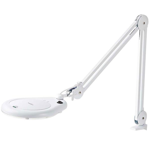Helle LED-Lupenleuchte, 685 Lumen, 1,75x Vergrößerung, Gelenkarm – 9W, 56 SMD LEDs, weiss, für Lesen, Handwerk & mehr