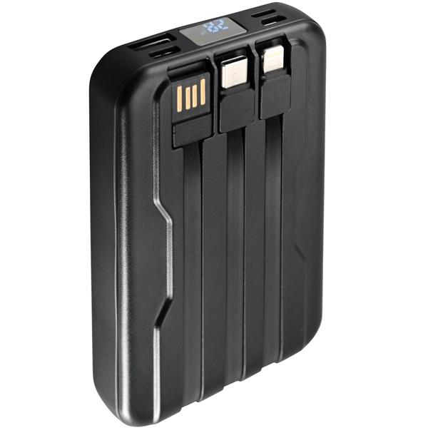 MagSafe Wireless Powerbank 10000mAh, Kabellose Magnetische Power Bank mit LED-Display inkl. USB-A USB-C und Lightning, 3x USB, Akkupack für iPhone 12, 13, 14, 15