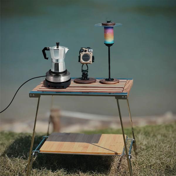 Kompakte elektrische Mini-Einzelkochplatte mit Espresso-Kocher, 500 Watt, Ideal für Camping & kleine Küchen