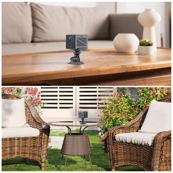 Mobile WLAN Mini Überwachungskamera 2304 x 1296: Mit App-Fernzugriff – Ein smartes Sicherheitssystem für Zuhause, Büro & Reisen