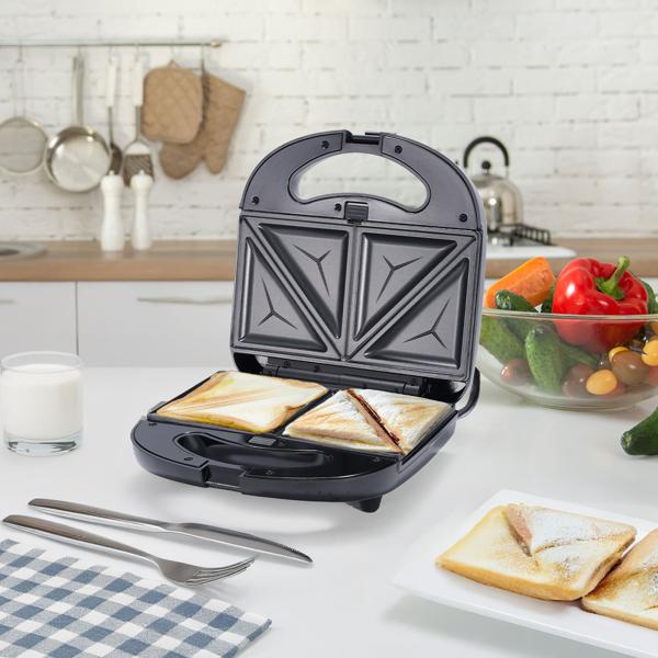 Vielseitiger 3in1 Multi-Grill: Kontaktgrill, Sandwichmaker & Waffeleisen in einem Gerät, (800 W), Abnehmbare Platten, Antihaftbeschichtung