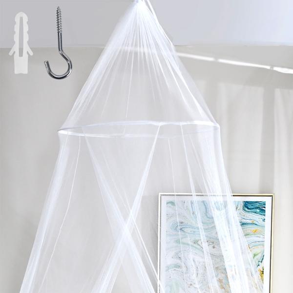 XXL Moskitonetz für Doppelbetten – Feinmaschiges Mückenschutz-Netz (190 Mesh) mit Deckenring, atmungsaktiv & langlebig