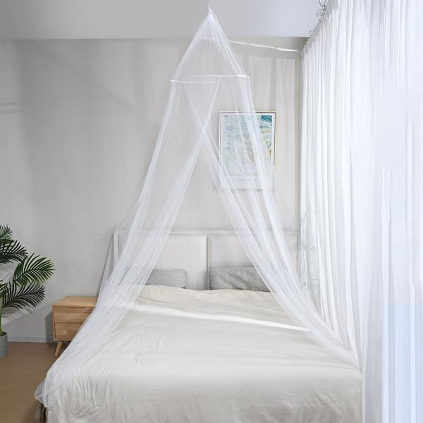 XXL Moskitonetz für Doppelbetten – Feinmaschiges Mückenschutz-Netz (190 Mesh) mit Deckenring, atmungsaktiv & langlebig