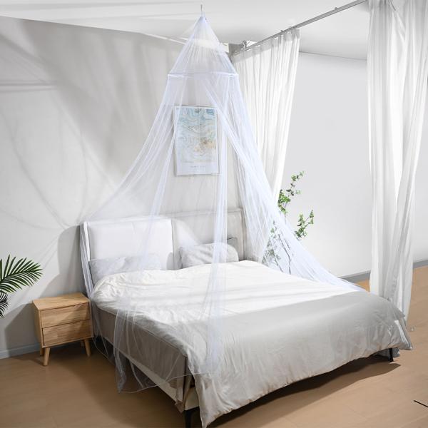 XXL Moskitonetz für Doppelbetten – Feinmaschiges Mückenschutz-Netz (190 Mesh) mit Deckenring, atmungsaktiv & langlebig