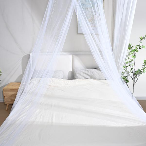 XXL Moskitonetz für Doppelbetten – Feinmaschiges Mückenschutz-Netz (190 Mesh) mit Deckenring, atmungsaktiv & langlebig