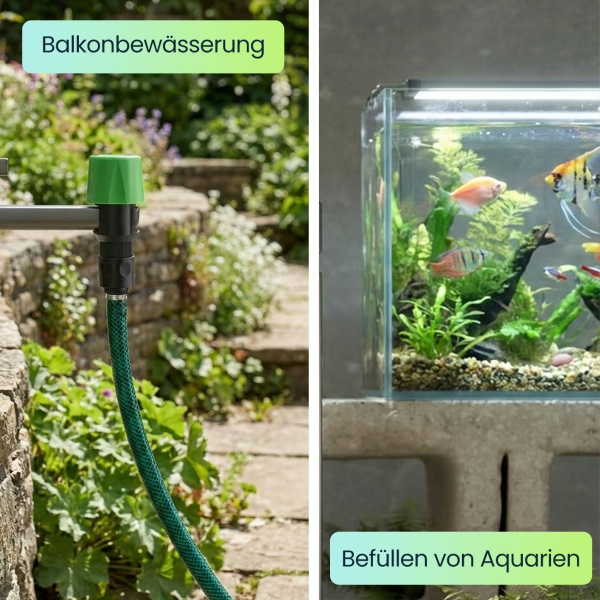 Universal Wasserhahn Adapter: Macht jeden Hahn zum Schlauchanschluss für Garten & Haushalt, praktisch & einfach zu montieren, für flexible Bewässerung