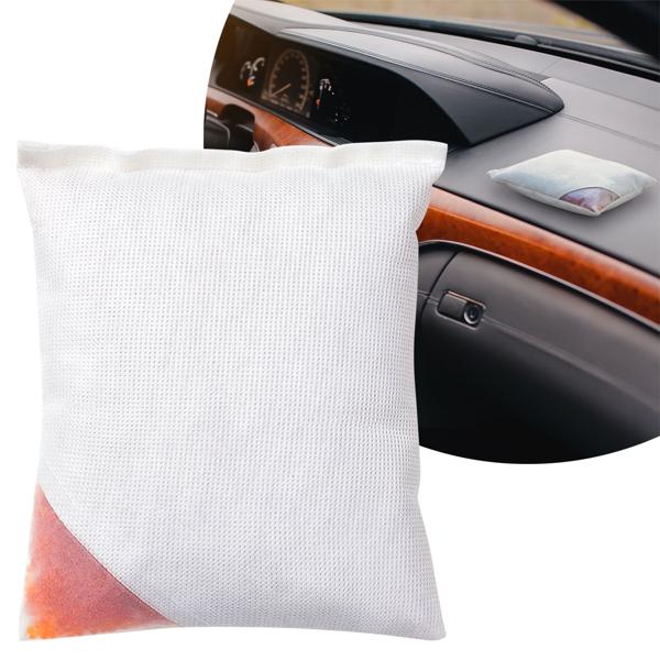 Auto Luftentfeuchter-Kissen wiederverwendbar – Luftentfeuchter gegen Feuchtigkeit & beschlagene Scheiben – 500 g Granulat mit Farbindikator