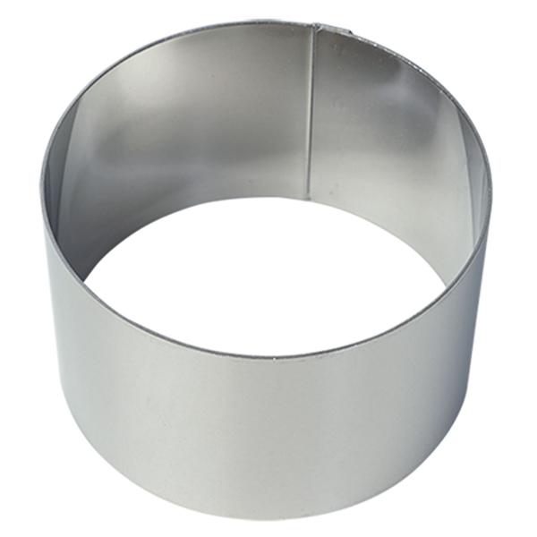 Dessert- & Speiseringe (6er-Set) Ø 8 cm mit Heber & Stampfer – Profi-Anrichtringe aus rostfreiem Edelstahl für kreative Gerichte