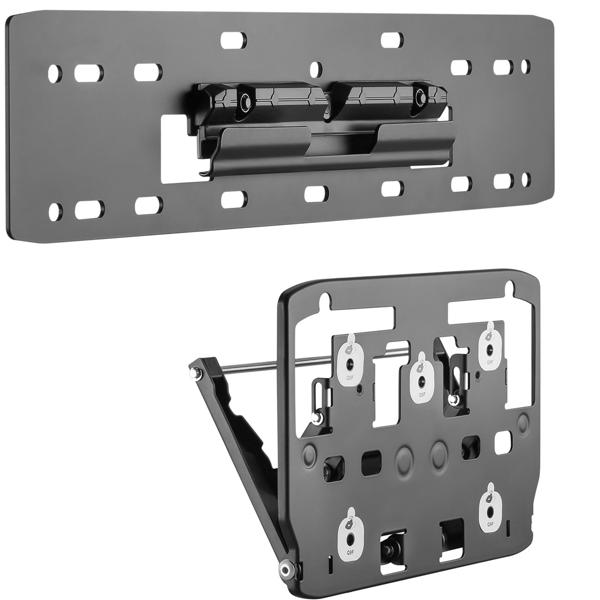 TV Wandhalterung bis 75 Zoll - Micro-Gap 18-86 mm Wandabstand & 50 kg Traglast - 32° neigbar, Kabelmanagement, Samsung Q-Serie kompatibel