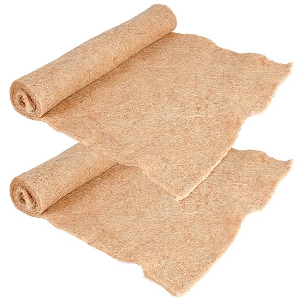 2er-Set Jute-Pflanzenschutzfilz, 150x50cm, Zuschneidbar – Frostschutz für Balkon- & Kübelpflanzen, natürlicher Winterschutz