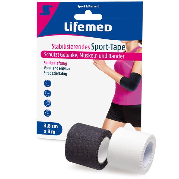 Profi Sport Tape - Stabilisierender Tapeverband für alle Sportarten - Reissbar von Hand, 3m x 3,8 cm - Beugt Verletzungen vor