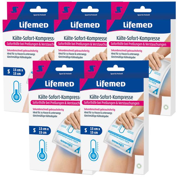 5er-Set Sofort-Kältekompresse - Blitzschnell einsatzbereit für Sportverletzungen, Schwellungen & Schmerzlinderung - 15x13cm Einweg-Kühlkompresse