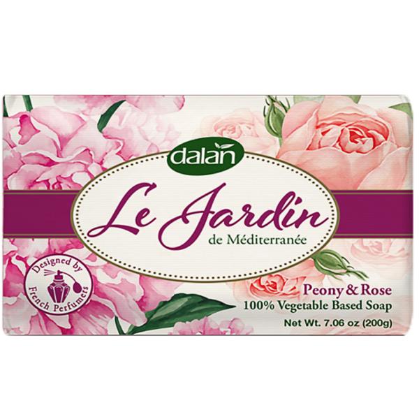 Dalan Le Jardin Luxus Seifenset Rosenduft – Duschgel 500ml, Handseife 200g, Flüssigseife 500ml – 100% vegan, dermatologisch getestet, biologisch abbaubar
