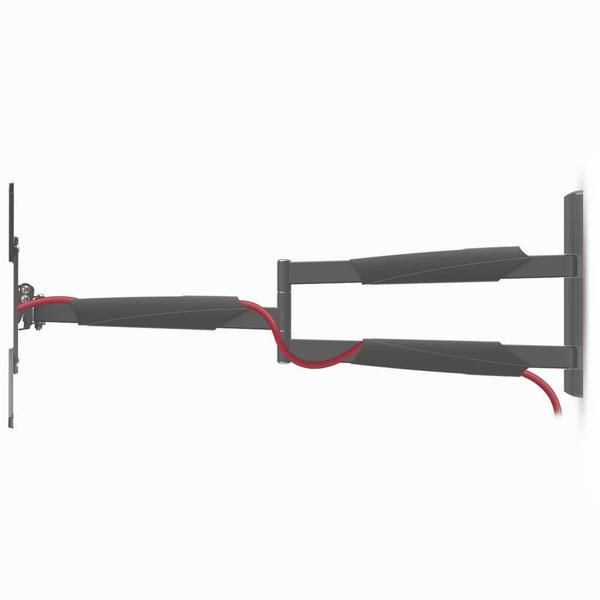 Robuste, universelle TV-Wandhalterung, 13-86’’, bis 60 kg, einfache Installation, voll beweglich aus ABS und Stahl