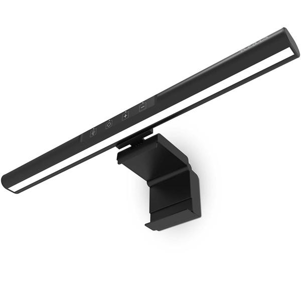 Aluminium LED-Monitorlichtleiste: 5 Farbtemperaturen, dimmbar - augenschonend & angenehmes Arbeit - Blendfreie LED-Beleuchtung für Laptops-Bildschirme