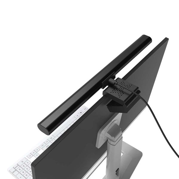 Aluminium LED-Monitorlichtleiste: 5 Farbtemperaturen, dimmbar - augenschonend & angenehmes Arbeit - Blendfreie LED-Beleuchtung für Laptops-Bildschirme