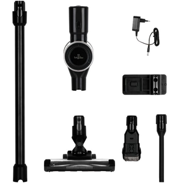 Leistungsstarker Akku-Staubsauger, Lithium-Ionen-Akku, beutellos, HEPA Filter, auch als Handstaubsauger nutzbar, 160 Watt, schwarz