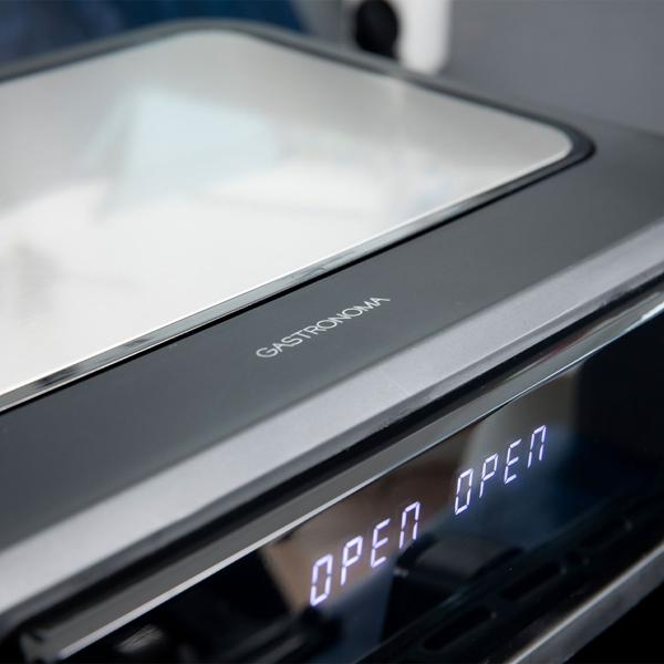 Premium XXL Heissluftfritteuse: 10 Liter, Dual-Zone, trennbarer Doppelkorb, Air Fryer mit Touch-Display, schwarz/silber – Top Leistung 2400 W