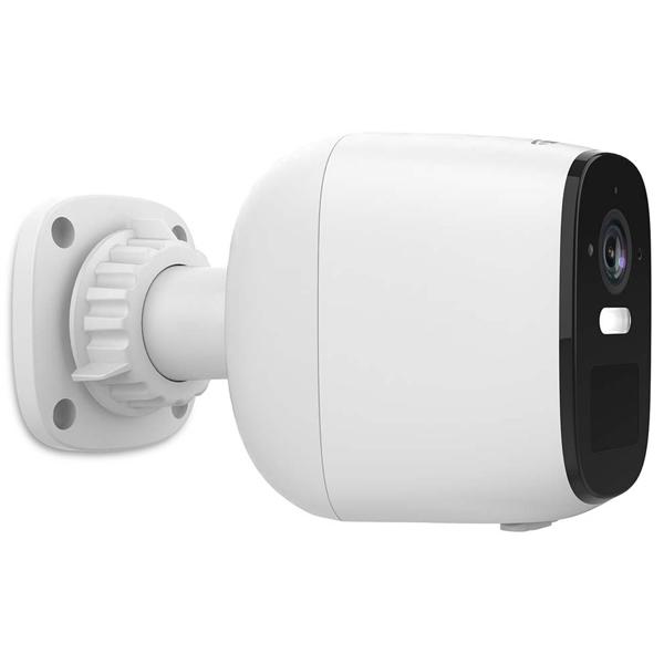 4MP Quad HD Akku-Überwachungskamera: 120° Weitwinkel, Nachtsicht, Scheinwerfer, IP66, App – Kabellose Outdoor-Sicherheit