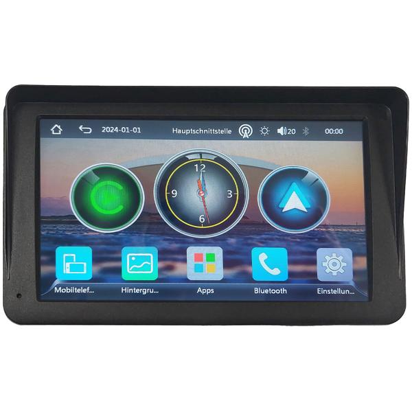 7’’ Wireless CarPlay & Android Auto Touchscreen, Bluetooth, Halterung – Kabellose Verbindung für Smartphone-Integration im Auto