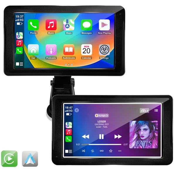 7’’ Wireless CarPlay & Android Auto Touchscreen, Bluetooth, Halterung – Kabellose Verbindung für Smartphone-Integration im Auto