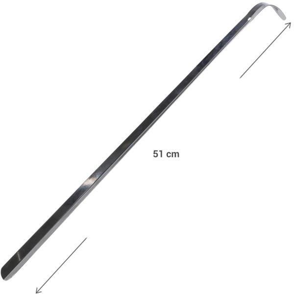 Schuhlöffel Edelstahl 51 cm - Rückenschonend & materialpflegend - für Halbschuhe & Stiefeletten - robust, hygienisch & leicht zu reinigen