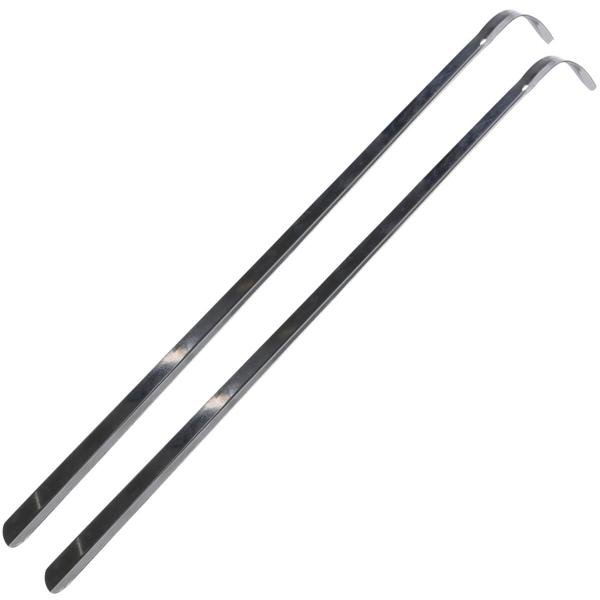 2er-Set Schuhlöffel Edelstahl - 51cm Lang Rückenschonend Schuhanzieher - Robust Handgerecht Leicht zu reinigen - Für Halbschuhe Stiefeletten