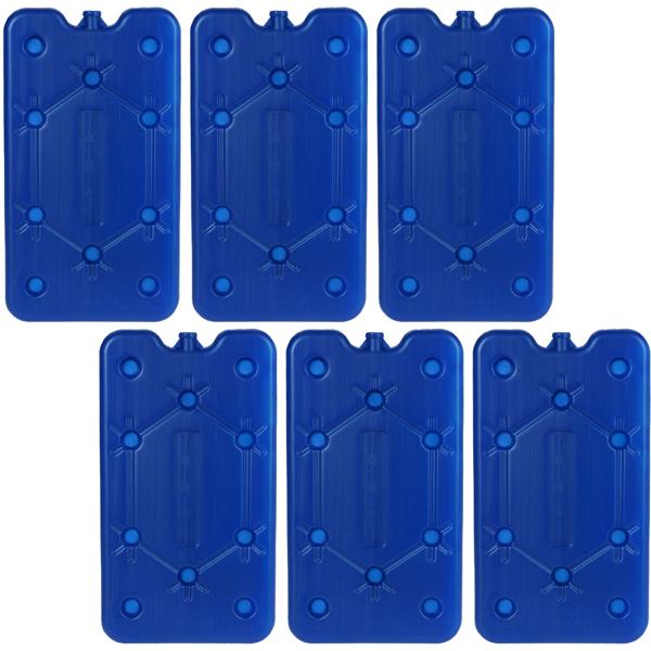 6er-Set Kühlakku 400ml - Langanhaltende Kühlung für Lebensmittel & Getränke in Kühlboxen/Kühltaschen - Wiederverwendbar - 8 Std. Frische - 25x14x1.5 cm