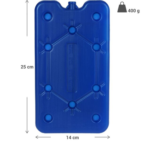 6er-Set Kühlakku 400ml - Langanhaltende Kühlung für Lebensmittel & Getränke in Kühlboxen/Kühltaschen - Wiederverwendbar - 8 Std. Frische - 25x14x1.5 cm