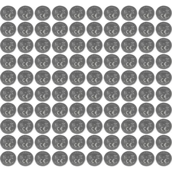Hochwertige CR2032 Lithium-Knopfzellen, 100er-Set, 3V: Ein Powerpack für Autoschlüssel, Uhren & Smart Home Geräte u.v.m.