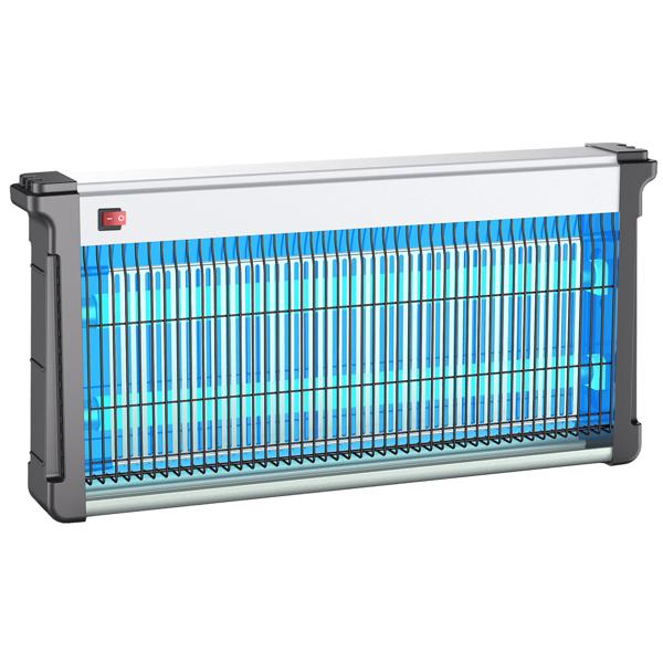 Profi-LED UV-Insektenvernichter (30W, bis 80m²) -  Zuverlässiger Fliegenvernichter für Gastronomie, Terrasse & Haushalt, ungiftig, energiesparend