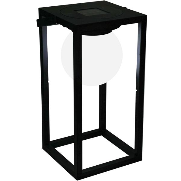 4er-Set Solar Tischleuchte, schwarz, warmweisses Licht – 30 x 15 cm, für Camping, Terrasse & Gartenfeste, mobile LED-Leuchte