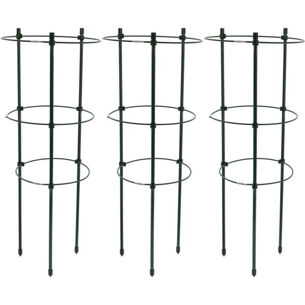 3er-Set Stabile Pflanzenstütze, rund, 45 x Ø 18 cm, für kletternde Pflanzen & Blumen, Robuste Rankhilfe für Garten, Balkon & Zimmerpflanzen