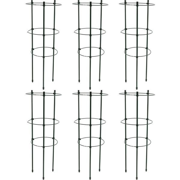 6er-Set Stabile Pflanzenstütze, rund, 45 x Ø 18 cm, für kletternde Pflanzen & Blumen, Robuste Rankhilfe für Garten, Balkon & Zimmerpflanzen