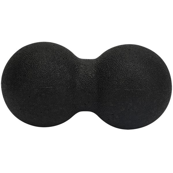 Faszienmassageball Duo (12 cm, schwarz): Punktuelle Massage für Nacken, Rücken & mehr. Einfache Anwendung für effektive Entspannung