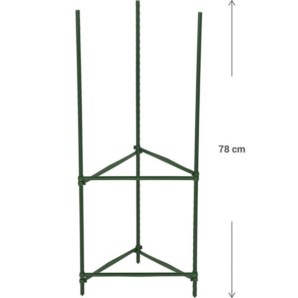6er-Set Stabile Pflanzenstütze, dreieckig, 78 cm, für Kletterpflanzen & Rankgewächse, ideal für Garten, Balkon & Zimmerpflanzen