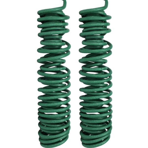 2er-Set Blumendraht Soft 10m - Pflanzenfixierung, Zaunbau, Basteln - Robuster, witterungsbeständiger Eisendraht Ø 1mm mit PE-Schaumüberzug - Grün