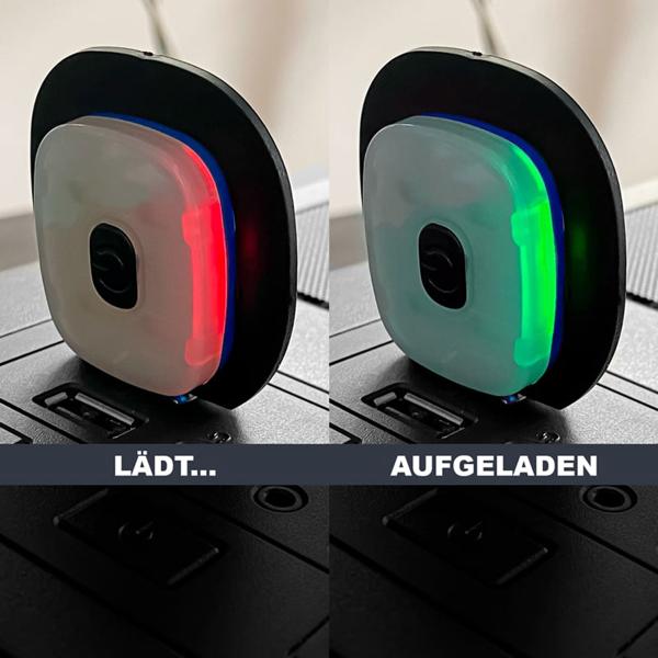 LED-Beanie leuchtend, schwarz, mit starkem LED-Licht – Zuverlässige Wintermütze für maximale Sicherheit im Dunkeln