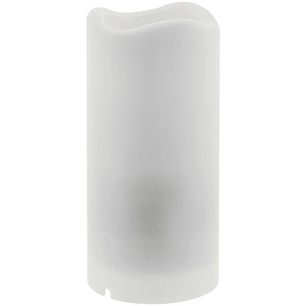 2er-Set Projektor Kerze - bunte Lichtshows an Wände/Decken - 3 Schablonen, 4 Motive, Timer & kabellos Batteriebetrieb, 7x15cm, weiss - LED-Projektor