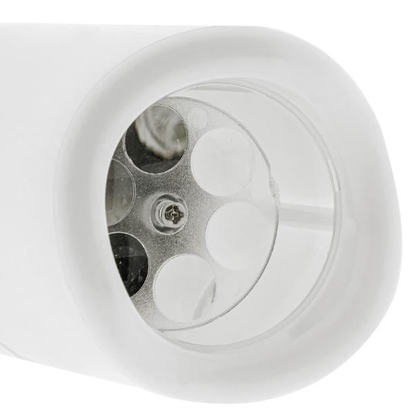 2er-Set Projektor Kerze - bunte Lichtshows an Wände/Decken - 3 Schablonen, 4 Motive, Timer & kabellos Batteriebetrieb, 7x15cm, weiss - LED-Projektor